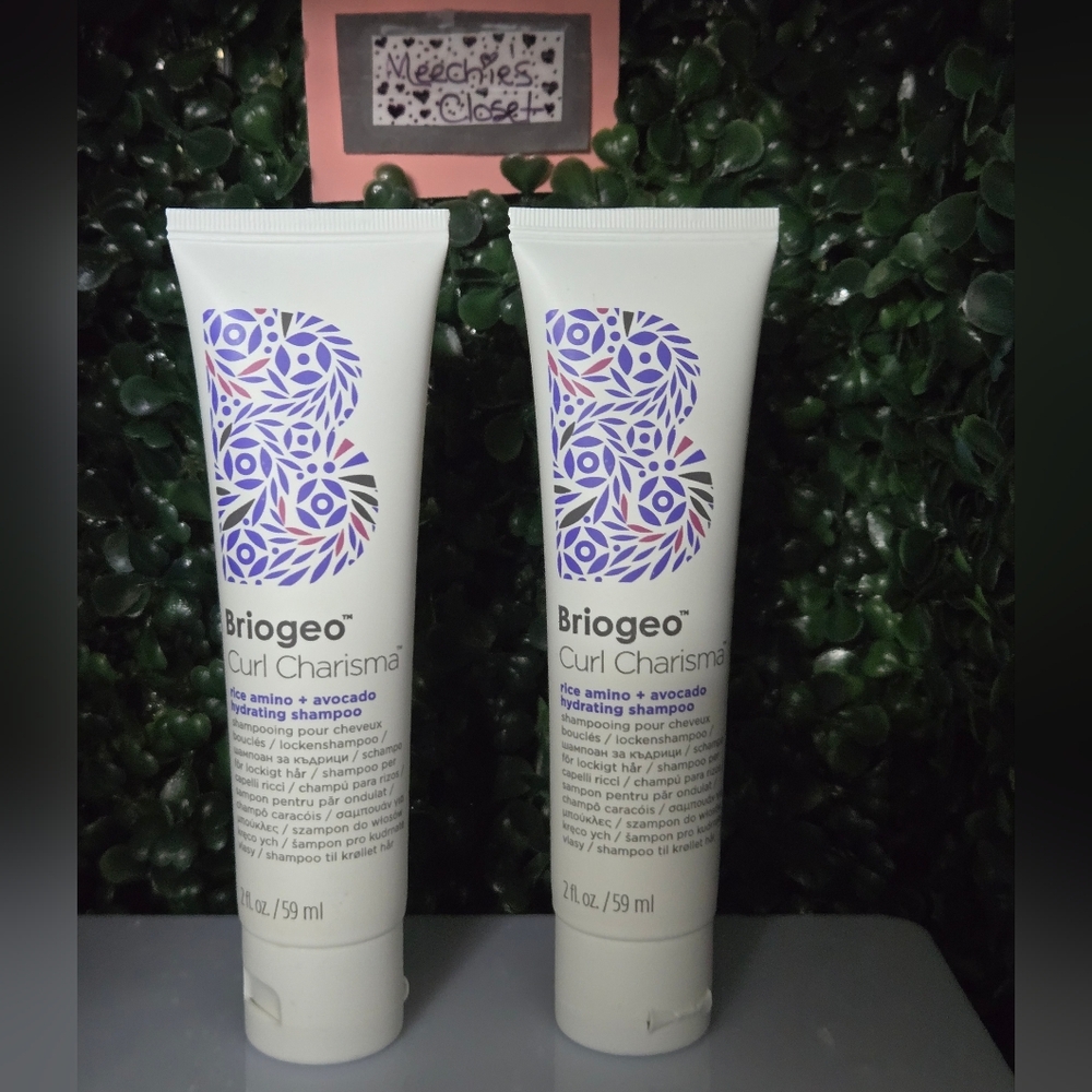 Briogeo Curl Charisma Rice Amino + Avocado Hydrating Shampoo 2 oz Sealed X2